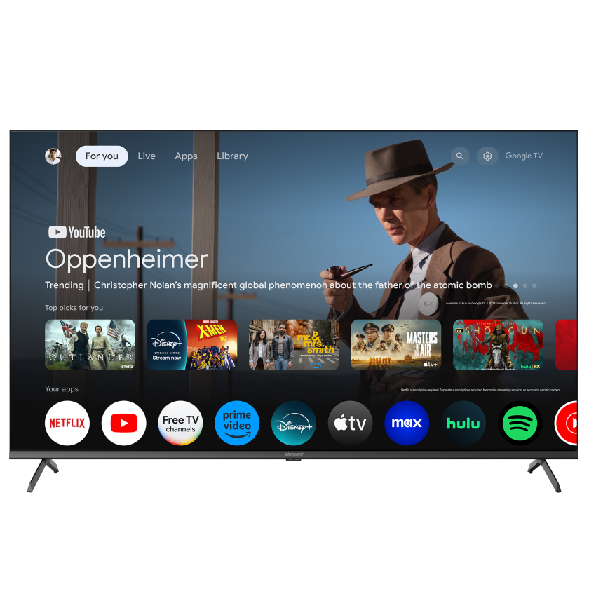 Element 55” 4K UHD HDR Smart Google TV, with 144Hz, Dolby Atmos
