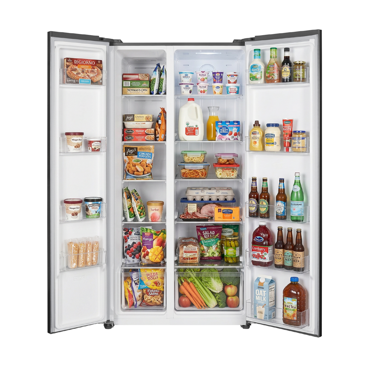 Element 21.4 cu. ft. Side-by-Side Refrigerator – Stainless Steel