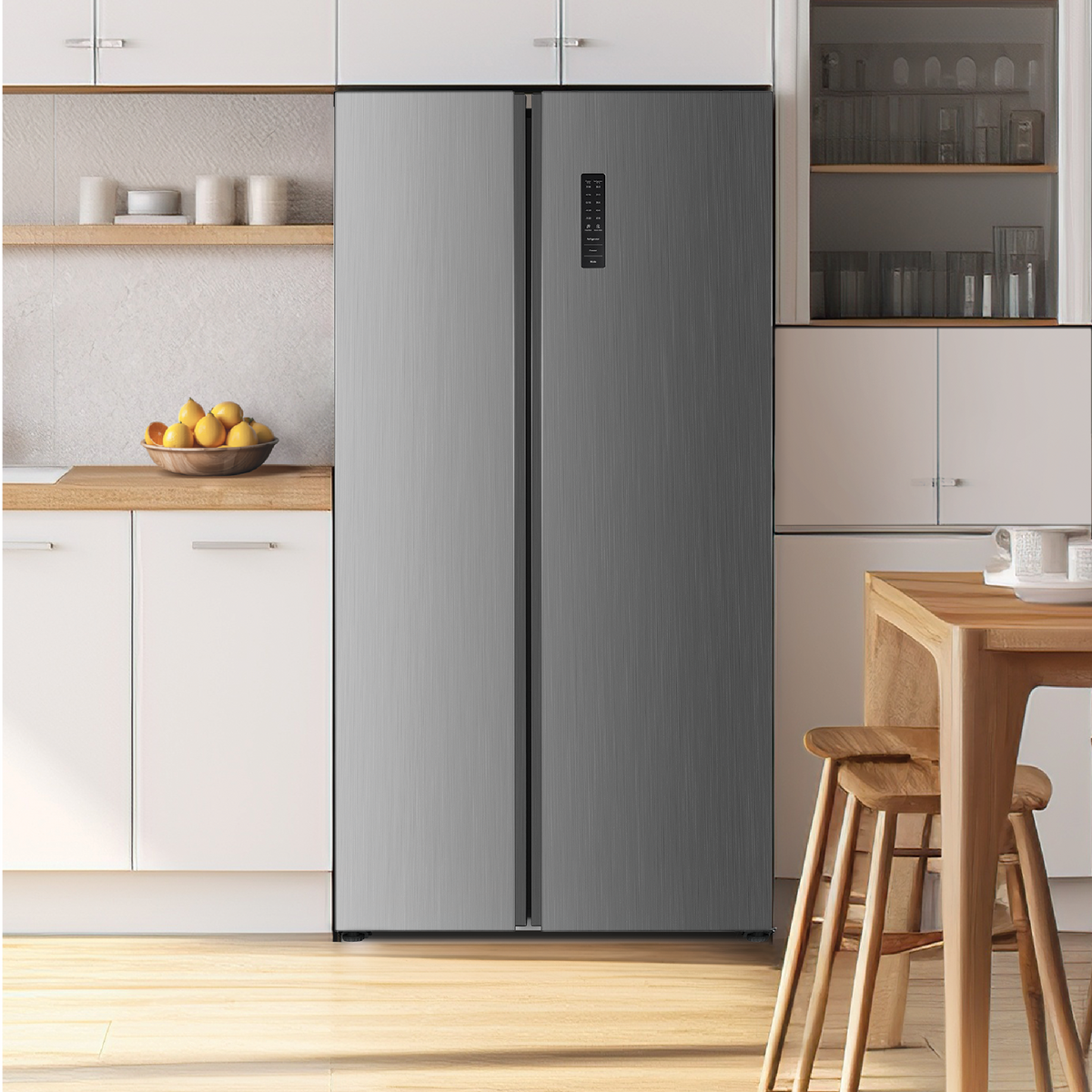 Element 21.4 cu. ft. Side-by-Side Refrigerator – Stainless Steel