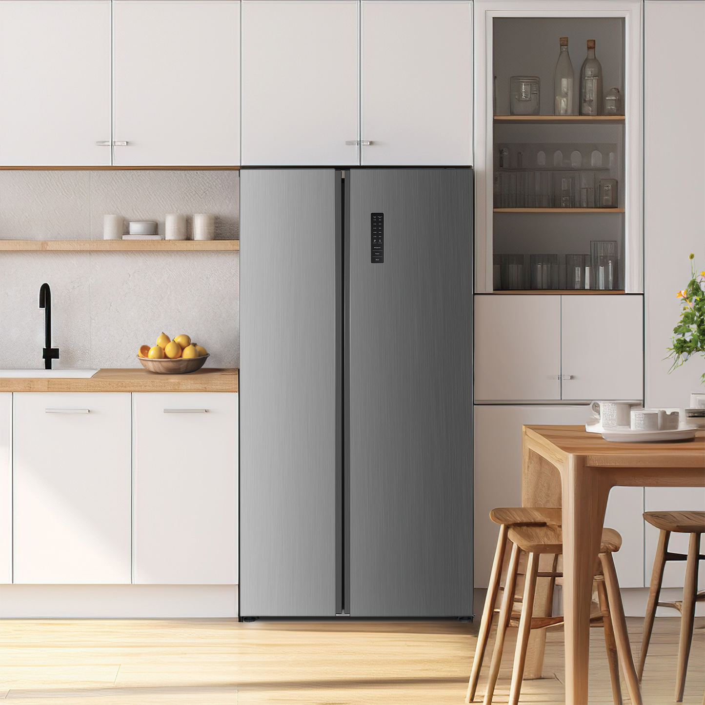 Element 21.4 cu. ft. Side-by-Side Refrigerator – Stainless Steel