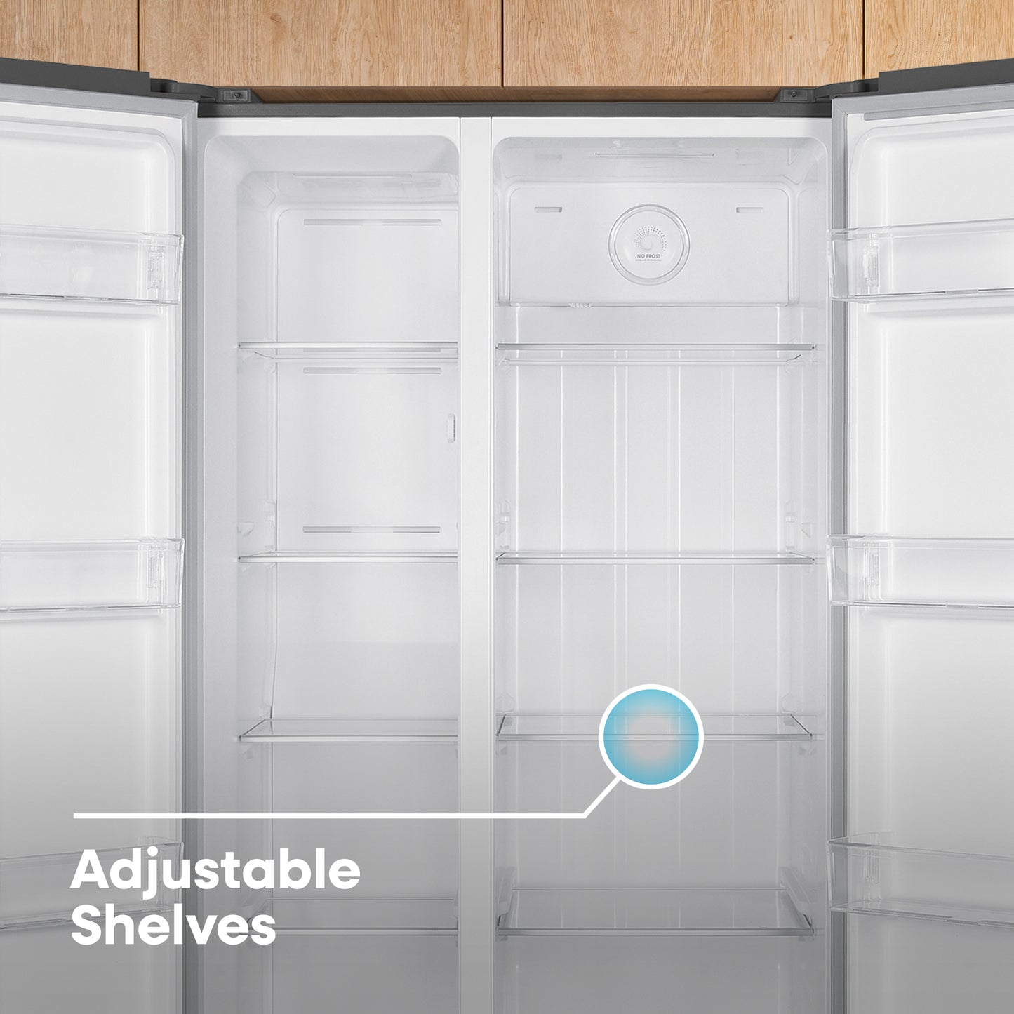 Element 21.4 cu. ft. Side-by-Side Refrigerator – Stainless Steel